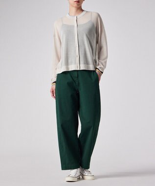 Paul Smith リブストライプ シアーカーディガン エクリュ