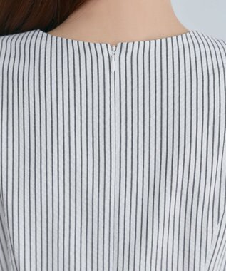 Tiaclasse 【洗える】サッカーストライプワンピース オフストライプ