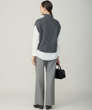 ICB L 【30th ANNIVERSARY】 カシミヤブレンドルレックス ハイネックニットベスト ミディアムグレー