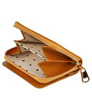 tsumori chisato CARRY ネコおこし ラウンドファスナー2つ折り財布 イエロー