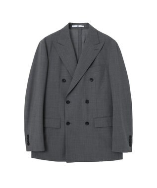 DAKS ウールダブルブレストジャケット グレー