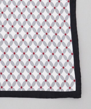 GOTAIRIKU 日本製【シルク100％】シーズナルチーフ ブラック系8