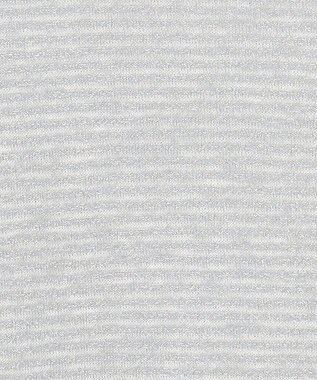 自由区 S 【洗える】ラメボーダー ニット シルバー×シルバー