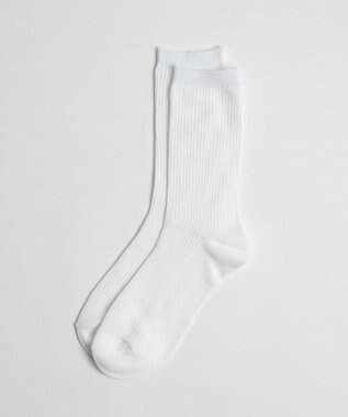 WEGO 無地リブソックス（丈21cm） ホワイト