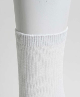 WEGO 無地リブソックス（丈21cm） ホワイト