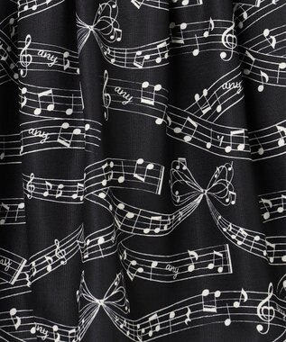 ANY KIDS メロディスカート ブラック×音符