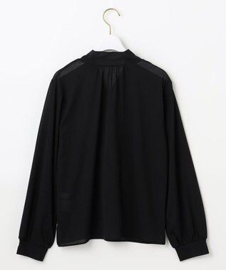 ANY SIS 【前後着用可能】シアー2WAYボウタイ プルオーバー ブラック