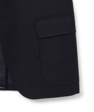 J.PRESS MEN 【定番】ペピンメリノサキソニー オーセンティック ブレザー / 金釦 / 総裏地 / Authentic-Fit ネイビー系