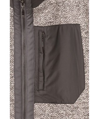 DAKS ツイーディフリース ブルゾン ライトグレー