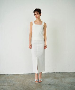 GRACE CONTINENTAL テレコベアトップ ホワイト