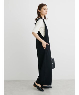 Green Parks ・ＲＡＹ　ＣＡＳＳＩＮ　ラッフルショルダーサロペット Black