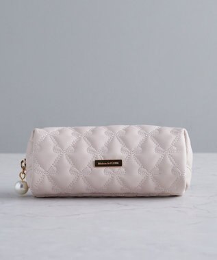 Maison de FLEUR リボンキルティングロングポーチ Pink