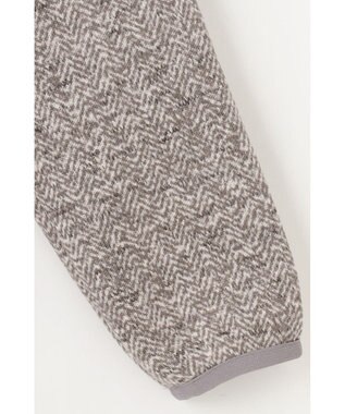 DAKS ツイーディフリース ブルゾン ライトグレー