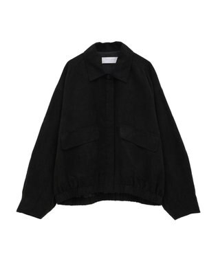 Green Parks ステンカラースウェード調ブルゾン Black