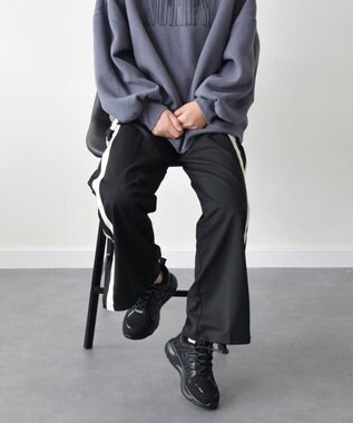 Bridget Birkin 【PARADIS COULEUR】異素材コンビワントーンスニーカー ブラックコンビ