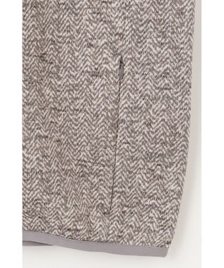 DAKS ツイーディフリース ブルゾン ライトグレー