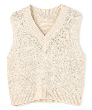 テープヤーンニット ベスト