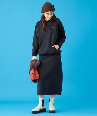 SHARE PARK LADIES 【UVカット・吸水速乾・ストレッチ・軽量・アンチピリング 】ダンボールフードパーカー（S・Mサイズ） ブラック系