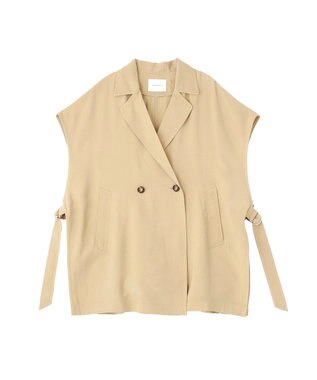 AMERICAN HOLIC 【花粉防止加工】サイドスリットベスト Beige