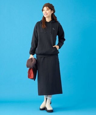 SHARE PARK LADIES 【UVカット・吸水速乾・ストレッチ・軽量・アンチピリング 】ダンボールフードパーカー（S・Mサイズ） ブラック系