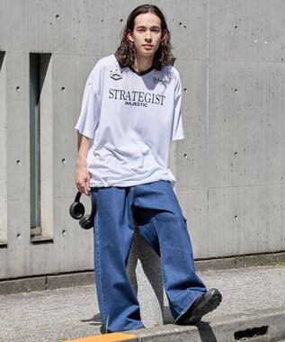 WEGO 【ユニセックス着用ITEM/MLサイズ展開】ドロストゲームシャツプルオーバー ホワイト