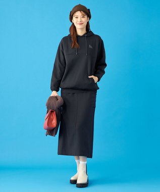 SHARE PARK LADIES 【UVカット・吸水速乾・ストレッチ・軽量・アンチピリング 】ダンボールフードパーカー（S・Mサイズ） ブラック系