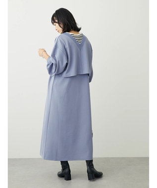 Green Parks ＳＥＴ２点　カーディガン＋ワンピース Sax