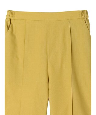 Green Parks 綿麻混イージーテーパードパンツ Yellow
