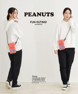 ROOTOTE 8349【スヌーピー】IP.ベビールー.コーデュロイ.ピーナッツ-8U 03：コーラル