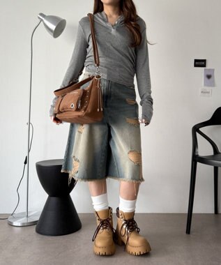 WEGO BIGハトメ2wayショルダー キャメル