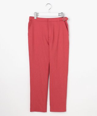 J.PRESS LADIES L 【WEB限定カラーあり・人気素材・セットアップ対応】セルロースリネンストレッチ テーパード パンツ スカーレット系
