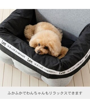 PET PARADISE Lee ドライブカドラー 《ロゴ柄》 Ｍ 小型犬 グレー