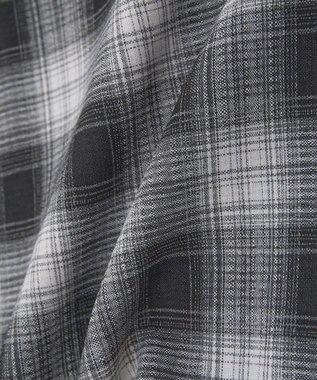 Green Parks チェック５分袖ジャケット Black