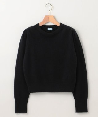 組曲 L 【アンサンブル対応可】ピュアカシミヤクロップド丈ニット ブラック系