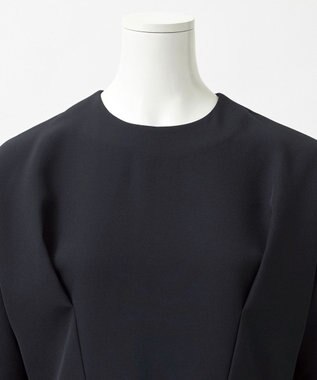 23区 【R(アール)】ライトダブルクロス ドルマンスリーブ ブラウス ネイビー系