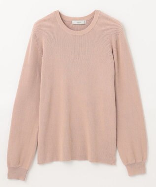 ANY パフスリーブリブニット ピンク
