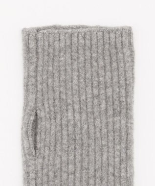 UNFILO ふわふわニット アームウォーマー グレー