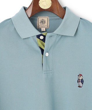 J.PRESS MEN 新デザイン【BULLDOG BOY / 8色展開】カノコレジメン ポロシャツ サックスブルー系