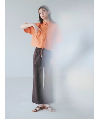 Green Parks ＫＢＦ　ショート丈ミリタリーシャツ Orange