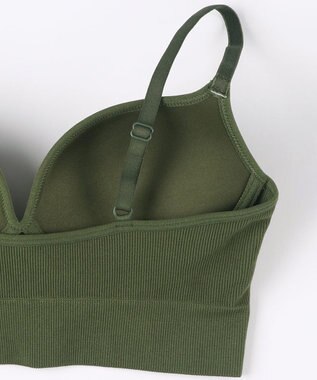 WACOAL ノンワイヤーブラ 【GOCOCi ゴコチ】 ぴったりフィット アンダー部分のズレを軽減 洗濯機洗い可能(ネット使用) ブラトップ レディース ハーフトップ CGG255 /ワコール グリーン