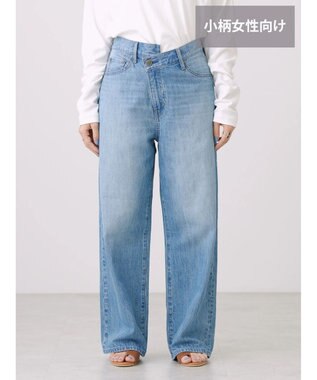 AMERICAN HOLIC アシンメトリーデニムワイドパンツ Indigo