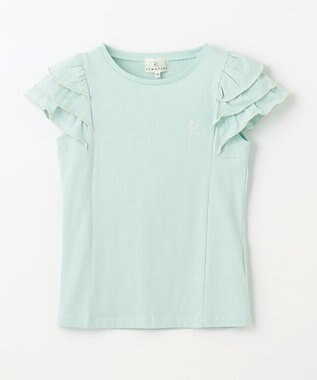 組曲 KIDS 【150-160㎝】メローメロー Tシャツ ミントグリーン系