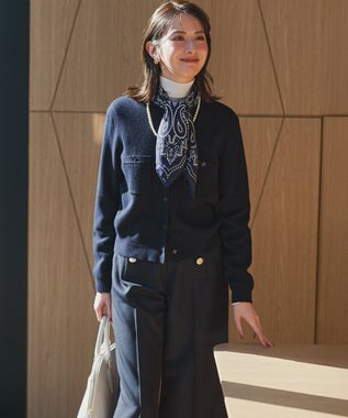 23区 パールスライドチェーンネックレス ゴールド系