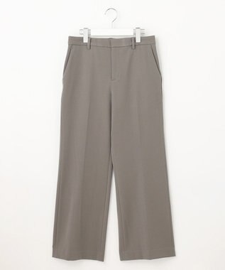 自由区 【裏起毛/撥水加工】TRギャバ ストレートパンツ カーキ系