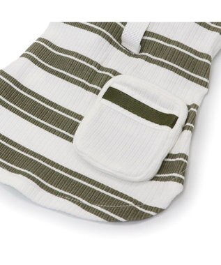 PET PARADISE ペットパラダイス 縞のびのびリブＴシャツ 小型犬 グリーン