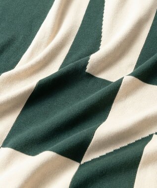 TRICOTE RANDOM BLOCK BLANKET / ランダムブロックブランケット 42GREEN