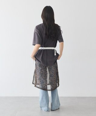 earth music&ecology 【WEB限定】レイヤードスカート(Short) Leopard