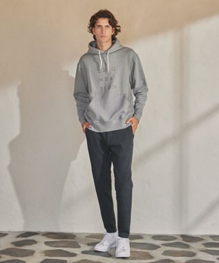 23区GOLF 【23Fondation/MEN】アスレジャー裏毛 フーディ ライトグレー系