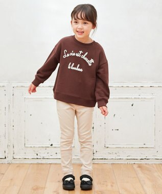 ANY KIDS ドリームストレッチ裏起毛パンツ ミルキーベージュ