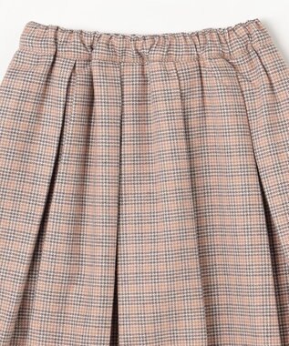 ANY KIDS リボン×チェック プリーツスカパン ブラウン×チェック